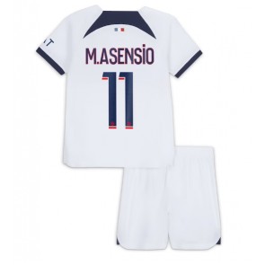 Maillot de foot Paris Saint-Germain Marco Asensio #11 Extérieur enfant 2023-24 Manches Courte (+ pantalon court)